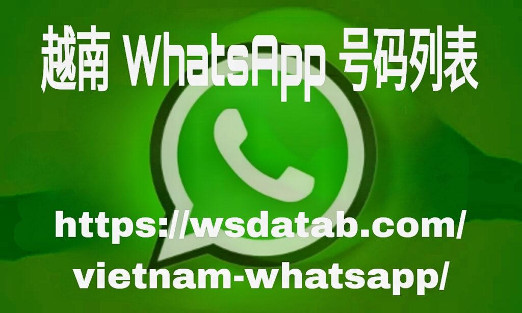 越南 WhatsApp 号码列表